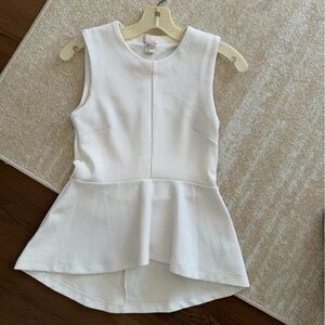 H&M Textured Cream Sleeveless Top